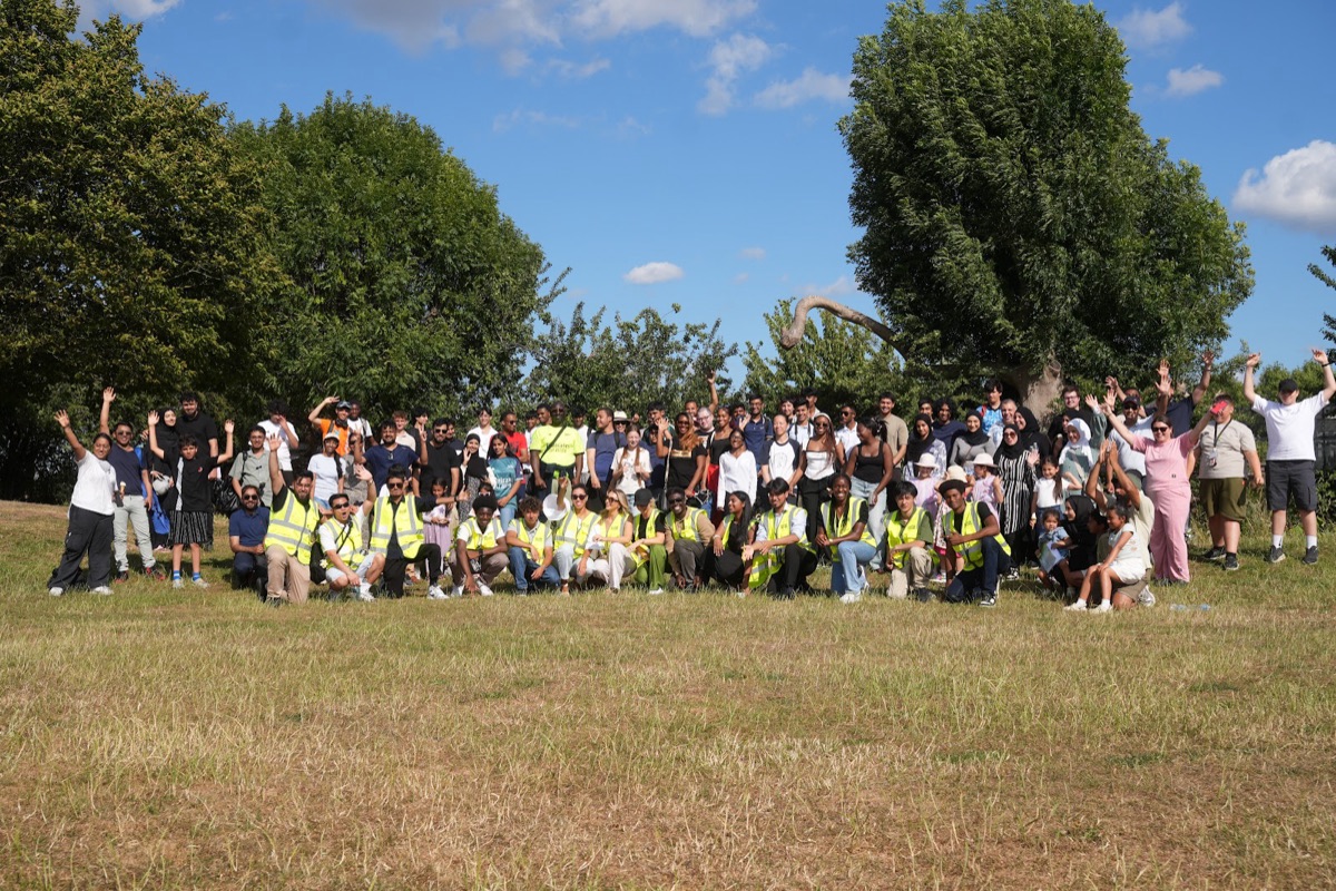 Wide group shot from the aviation content creator day